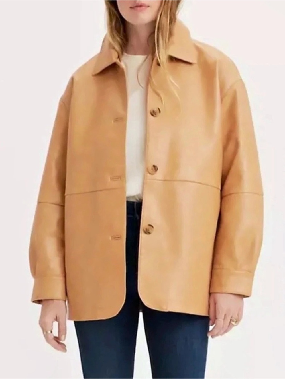 Levi’s Faux Leather Jacket in Tan NWT